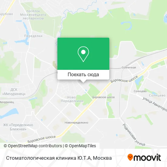 Карта Стоматологическая клиника Ю.Т.А