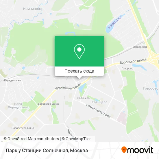 Карта Парк у Станции Солнечная