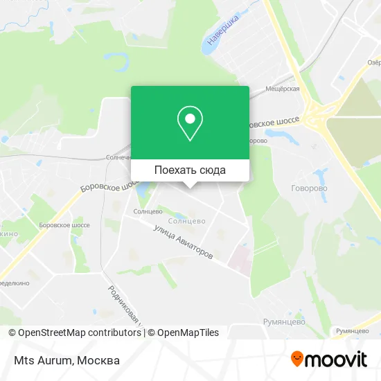 Карта Mts Aurum