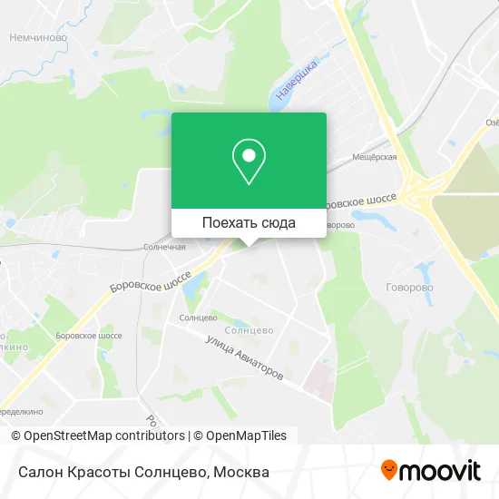 Карта Салон Красоты Солнцево