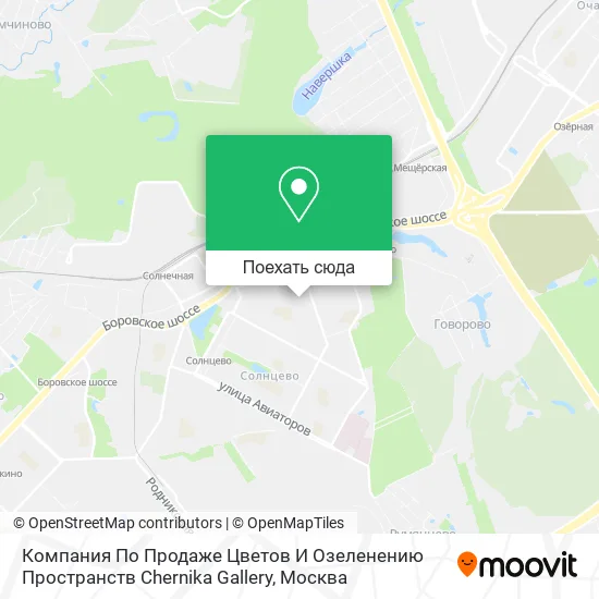Карта Компания По Продаже Цветов И Озеленению Пространств Chernika Gallery
