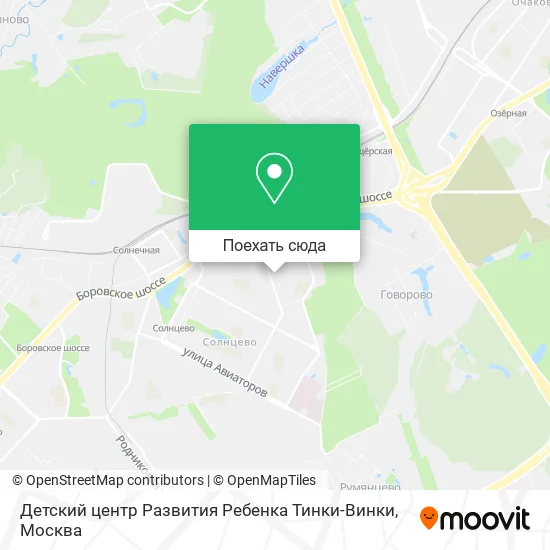 Карта Детский центр Развития Ребенка Тинки-Винки
