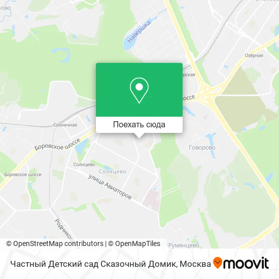 Карта Частный Детский сад Сказочный Домик