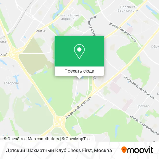 Карта Детский Шахматный Клуб Chess First