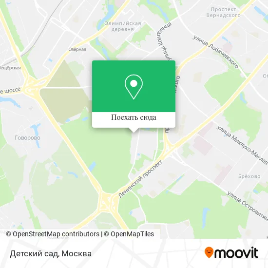 Карта Детский сад