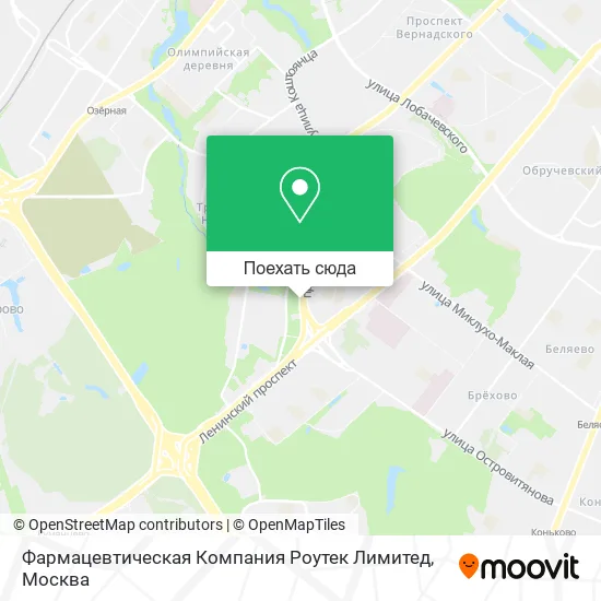 Карта Фармацевтическая Компания Роутек Лимитед