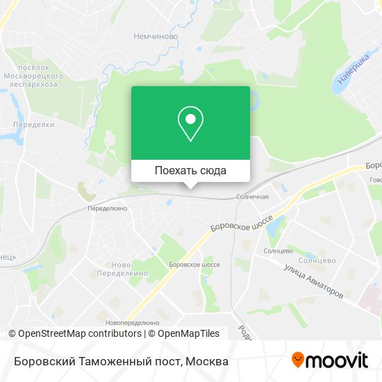 Карта Боровский Таможенный пост