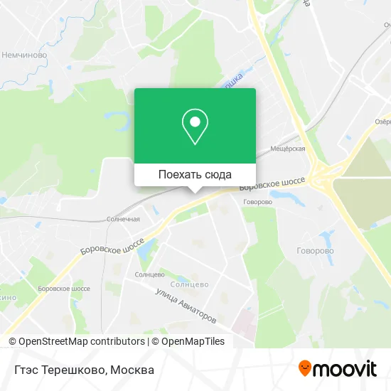 Карта Гтэс Терешково