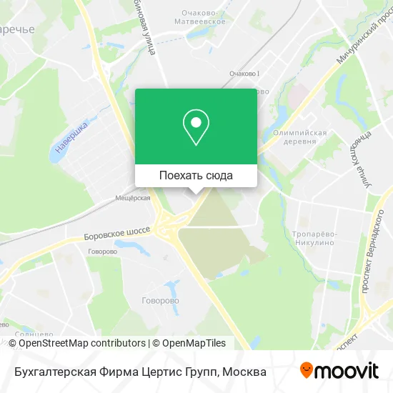 Карта Бухгалтерская Фирма Цертис Групп