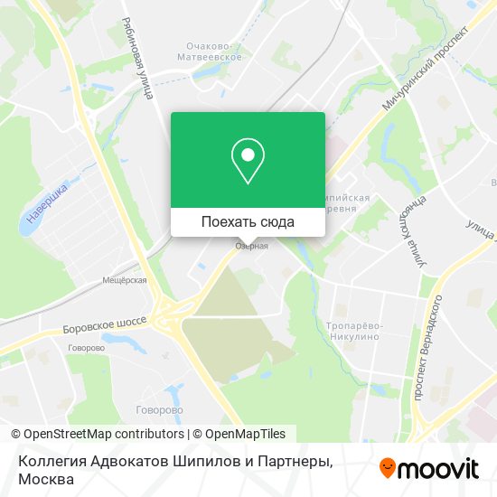 Карта Коллегия Адвокатов Шипилов и Партнеры