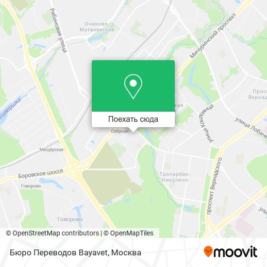 Карта Бюро Переводов Bayavet