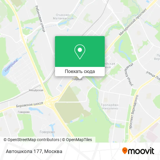 Карта Автошкола 177