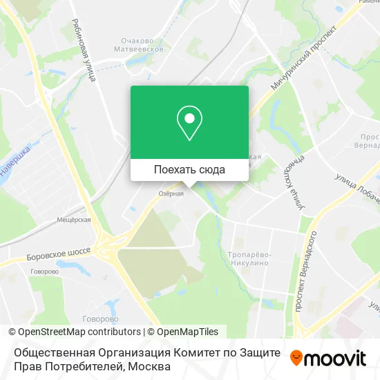 Карта Общественная Организация Комитет по Защите Прав Потребителей