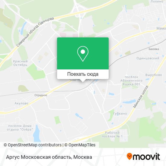 Карта Аргус Московская область