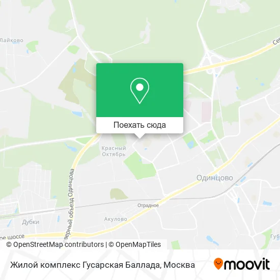 Карта Жилой комплекс Гусарская Баллада