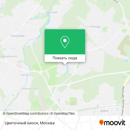 Карта Цветочный киоск