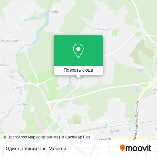 Карта Одинцовский Сэс