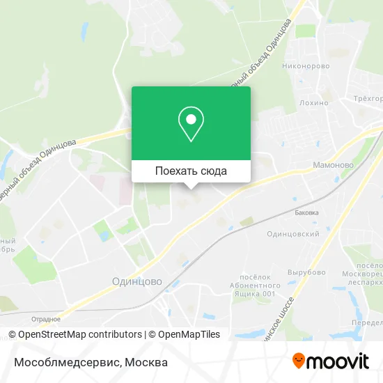 Карта Мособлмедсервис
