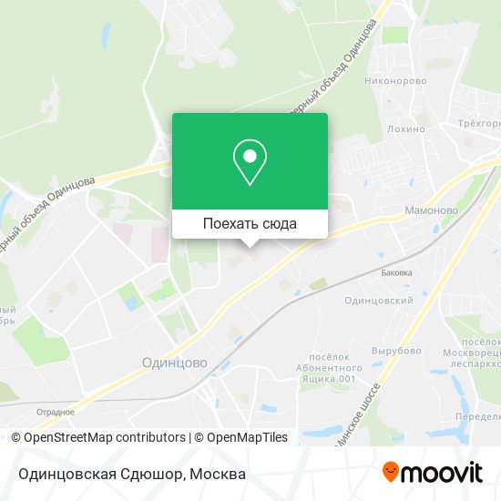 Карта Одинцовская Сдюшор
