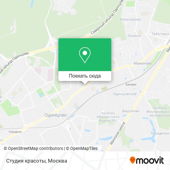 Карта Студия красоты