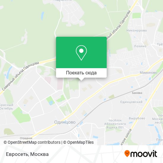 Карта Евросеть