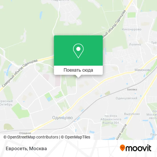 Карта Евросеть