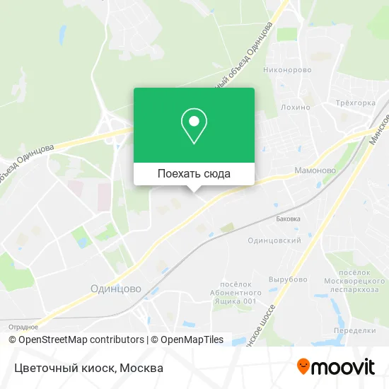 Карта Цветочный киоск