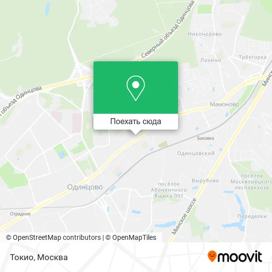 Карта Токио
