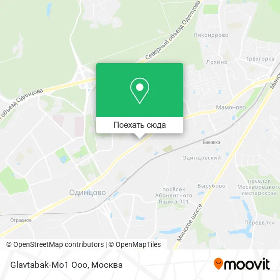 Карта Glavtabak-Mo1 Ooo