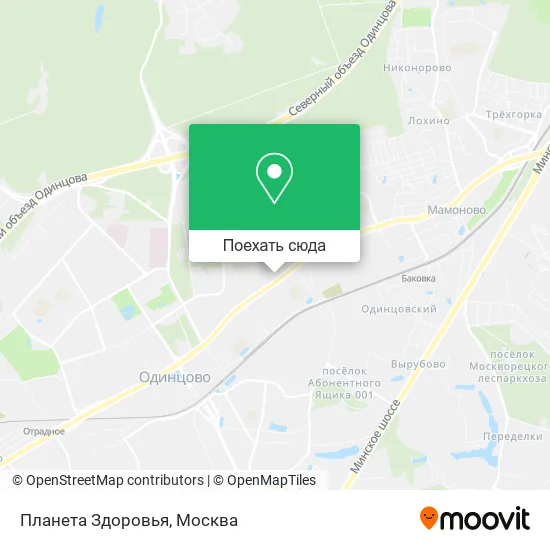Карта Планета Здоровья