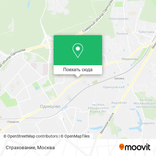 Карта Страхование