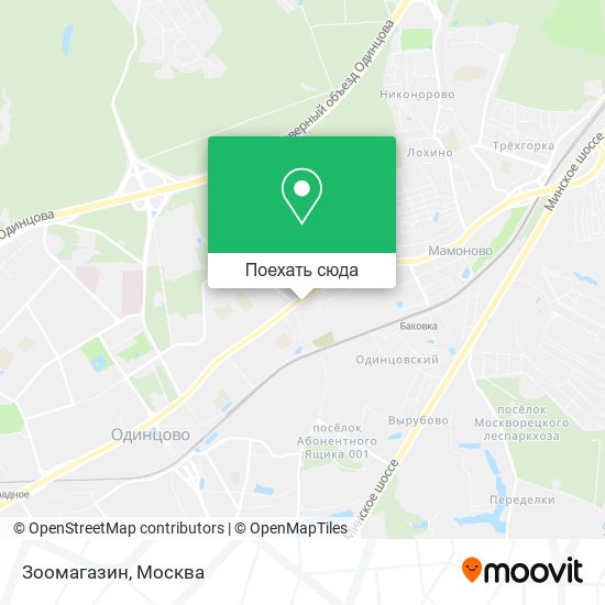 Карта Зоомагазин