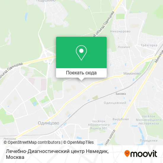 Карта Лечебно-Диагностический центр Нвмедик
