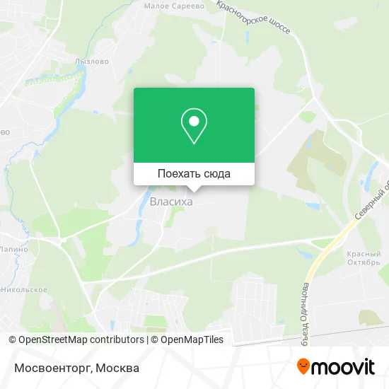 Карта Мосвоенторг