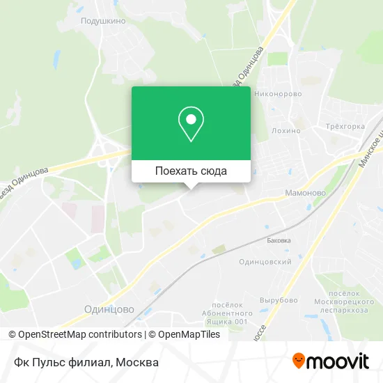 Карта Фк Пульс филиал