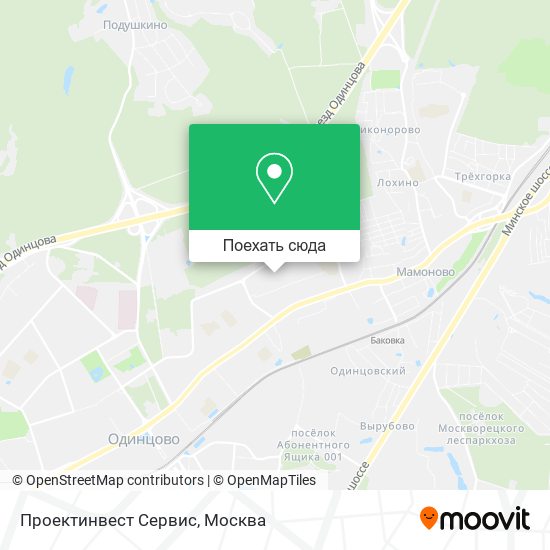 Карта Проектинвест Сервис