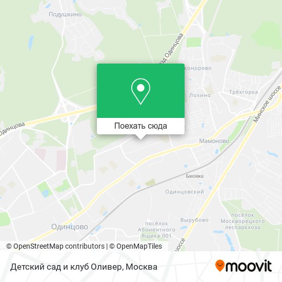 Карта Детский сад и клуб Оливер
