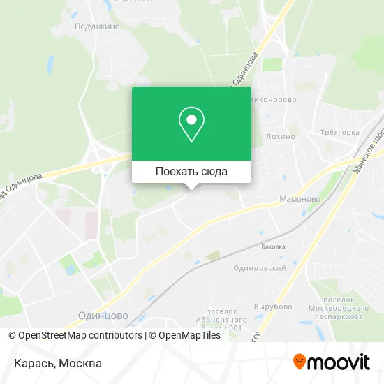 Карта Карась