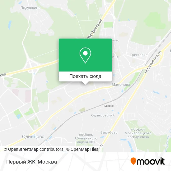 Карта Первый ЖК