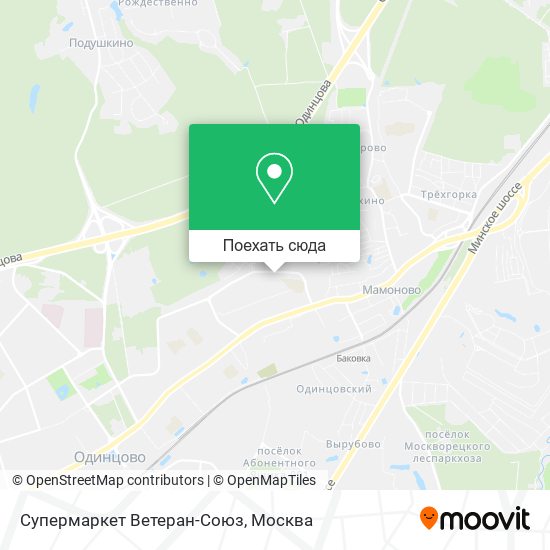 Карта Супермаркет Ветеран-Союз