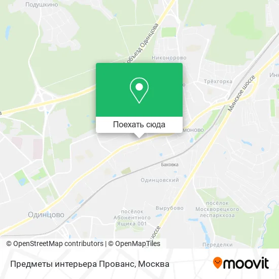 Карта Предметы интерьера Прованс