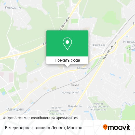 Карта Ветеринарная клиника Леовет