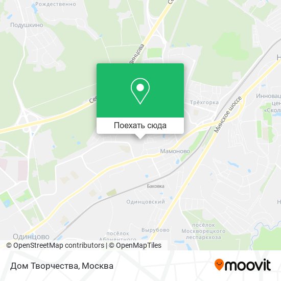 Карта Дом Творчества