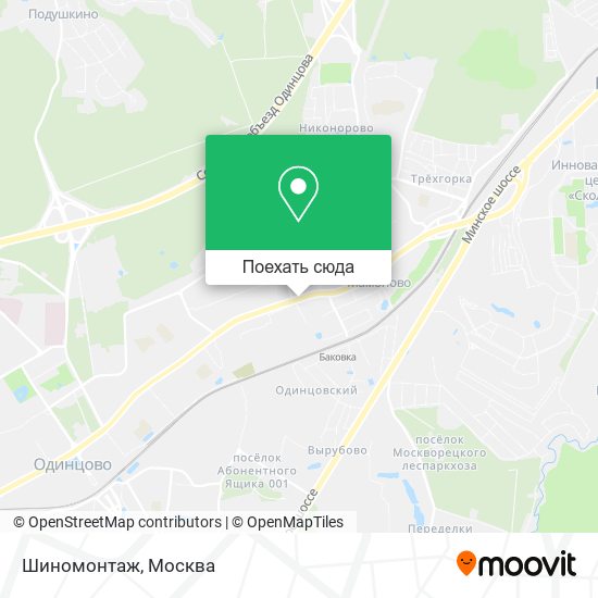 Карта Шиномонтаж