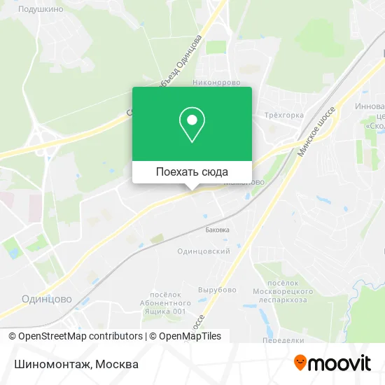 Карта Шиномонтаж