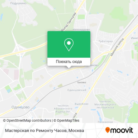 Карта Мастерская по Ремонту Часов