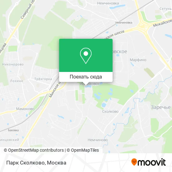 Карта Парк Сколково