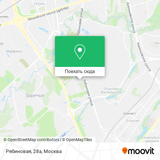 Карта Рябиновая, 28а