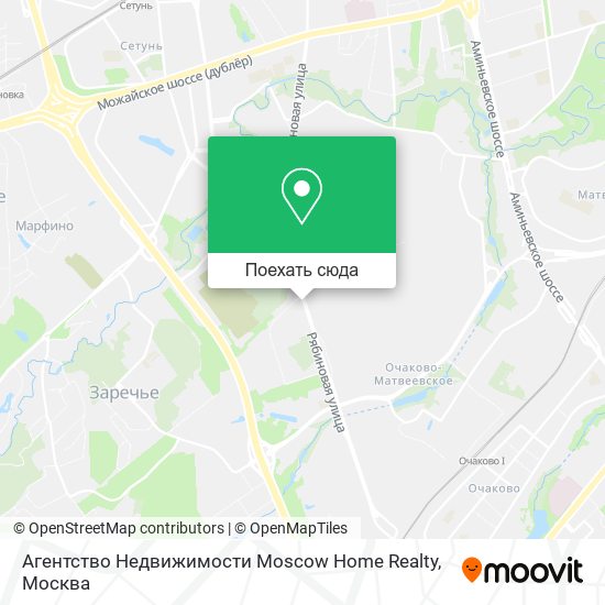 Карта Агентство Недвижимости Moscow Home Realty