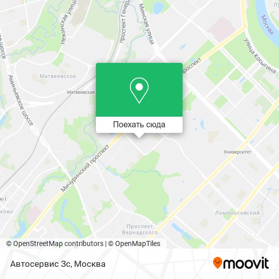 Карта Автосервис Зс